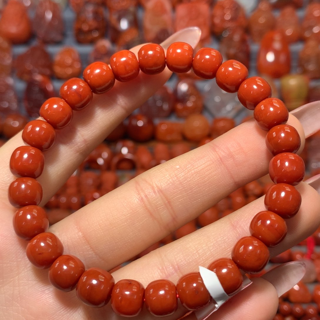 【闪购商品】未镶嵌老型单圈8+南红玛瑙