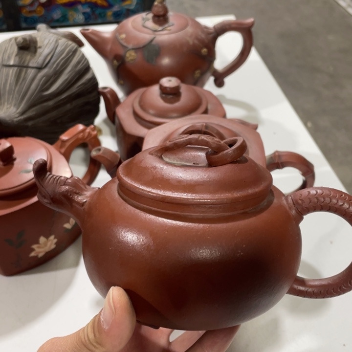 紫砂茶壶老厂紫砂壶一件。