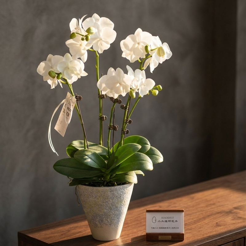 【白天鹅White Swan】全开花蝴蝶兰小水甄选  纯净纯洁极具仙气