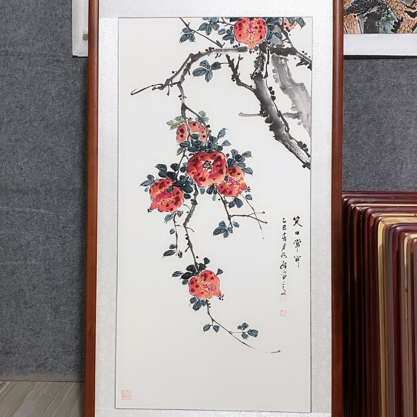 【闪购商品】国画书画作品带框123×63厘米