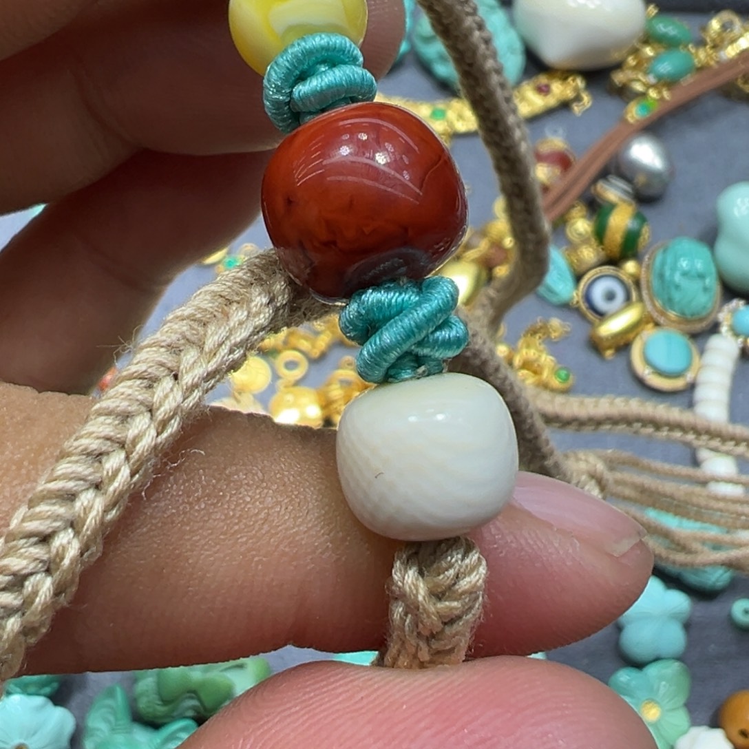 柔***水手串/手链/手镯猛犸象牙原创