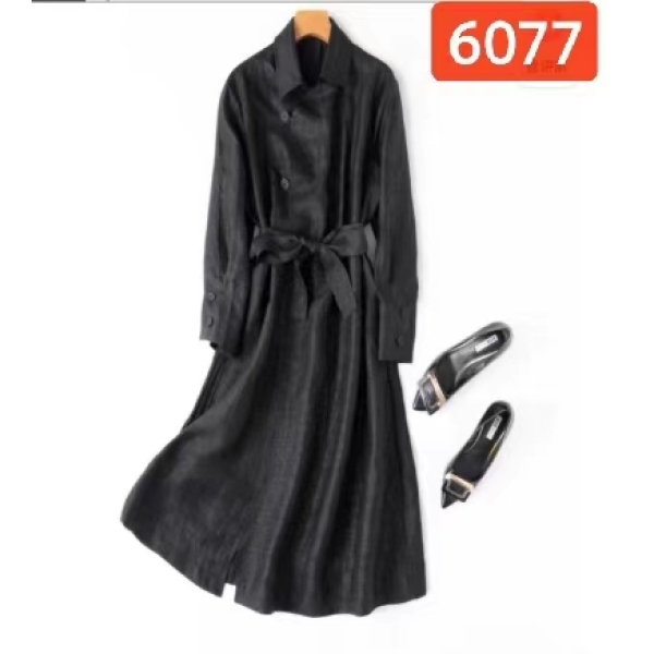 6077-34新款女士连衣裙风衣