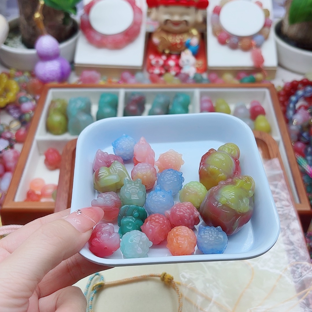 玛瑙/玉髓未镶嵌手链盐源99