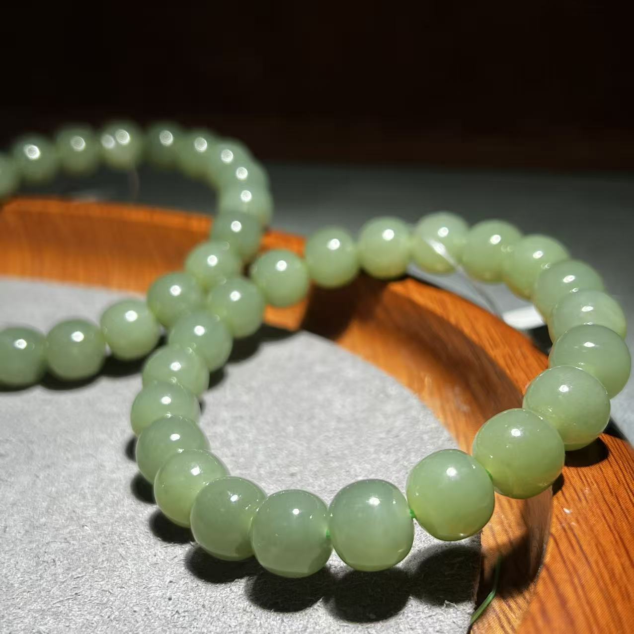 【张老斯珠宝】ysc198天然和田玉卡10手串（多样性发货 拍一发一）