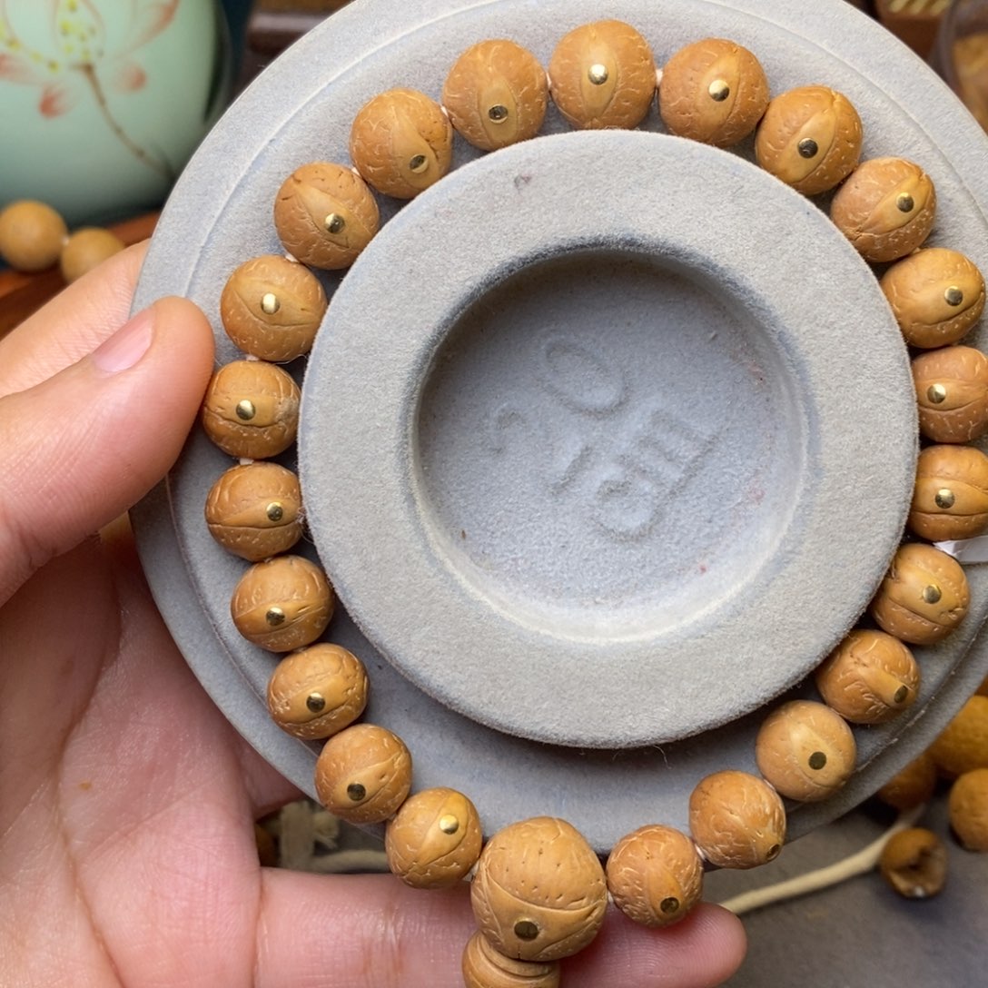 凤眼菩提手串白*11+铜新