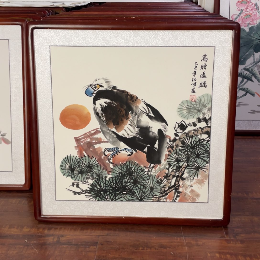 国画带框尺寸63*63厘米