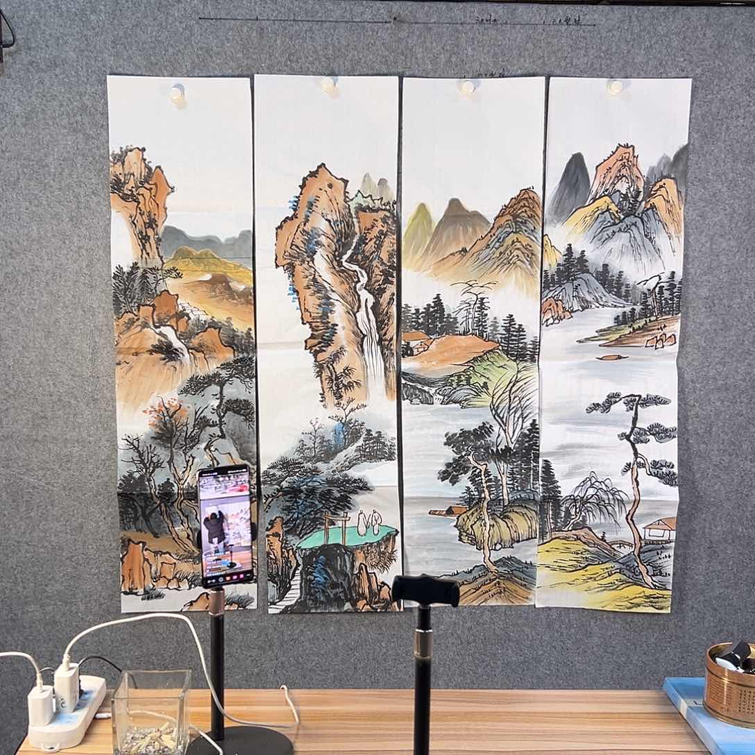 国画620 牡丹等植物生长于这里生长