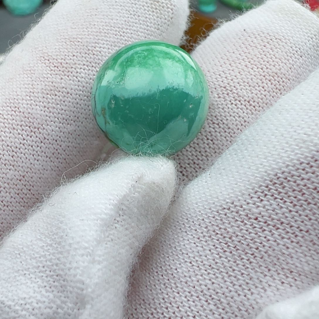 绿松石菜籽黄绿松石Z未镶嵌7*8