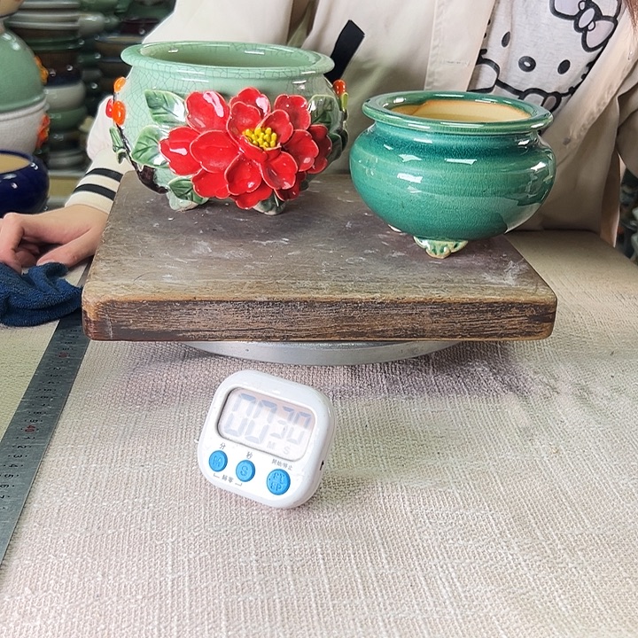 泳坤堂石湾花盆陶瓷