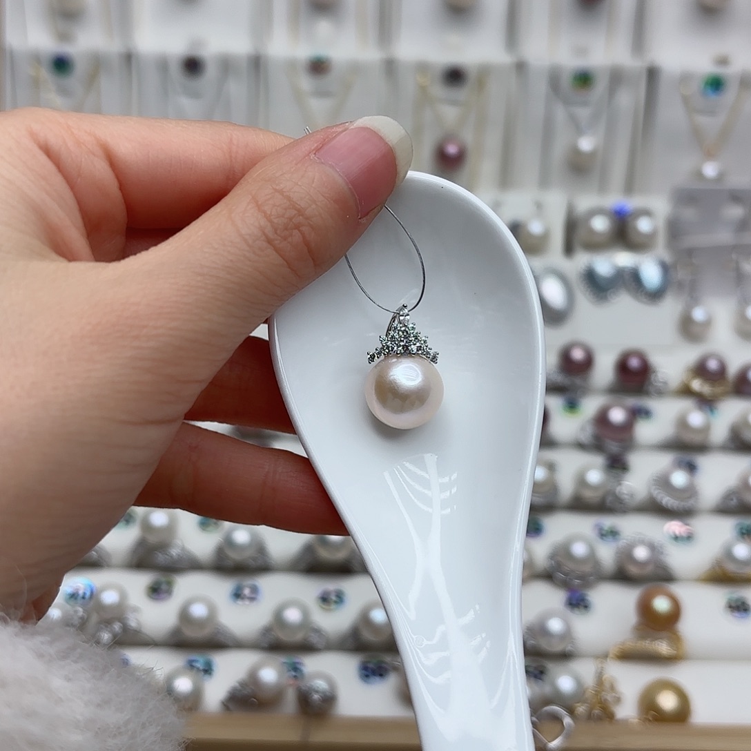 淡水珍珠颈饰银S925镶嵌