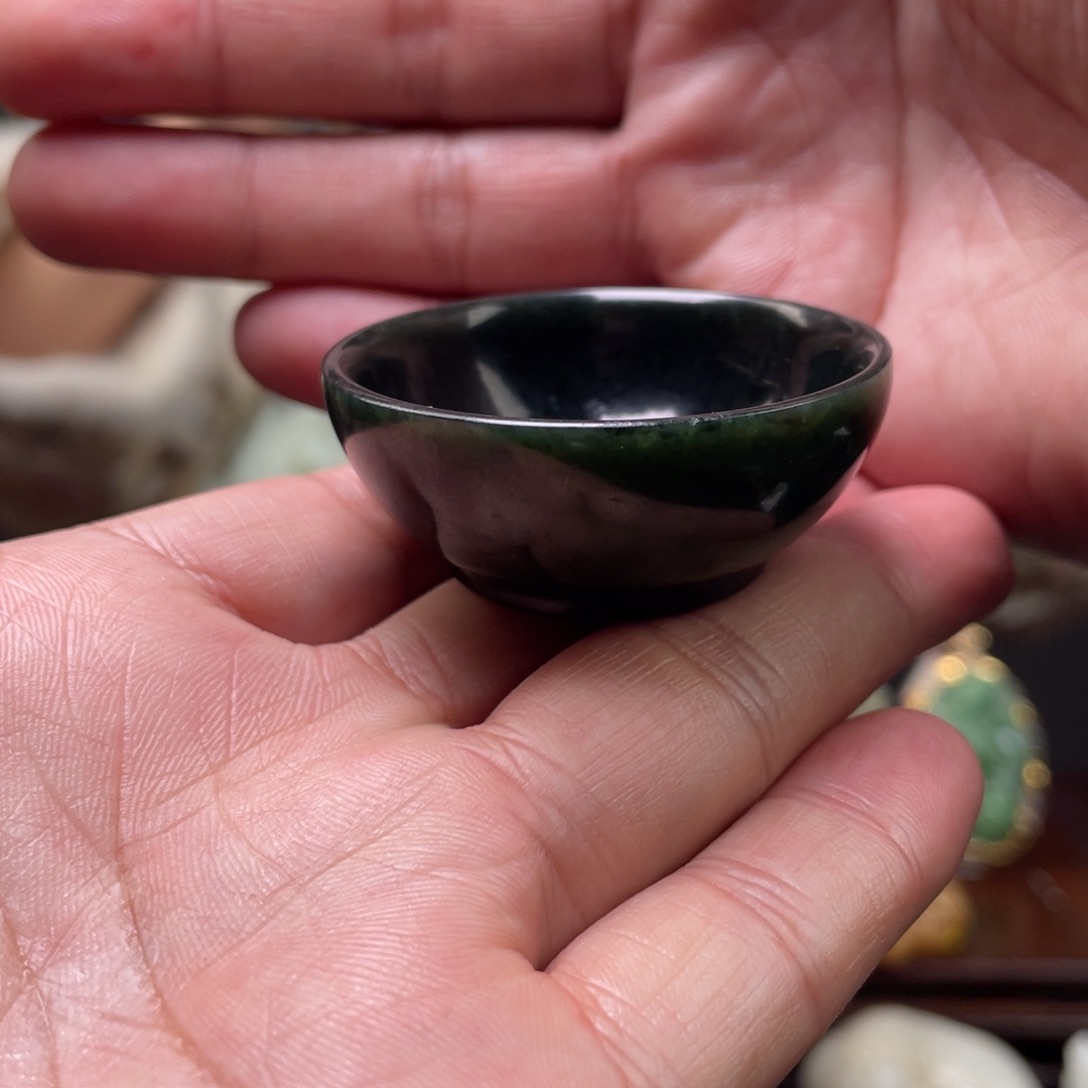 未镶嵌和田玉摆件和田玉茶杯未镶嵌