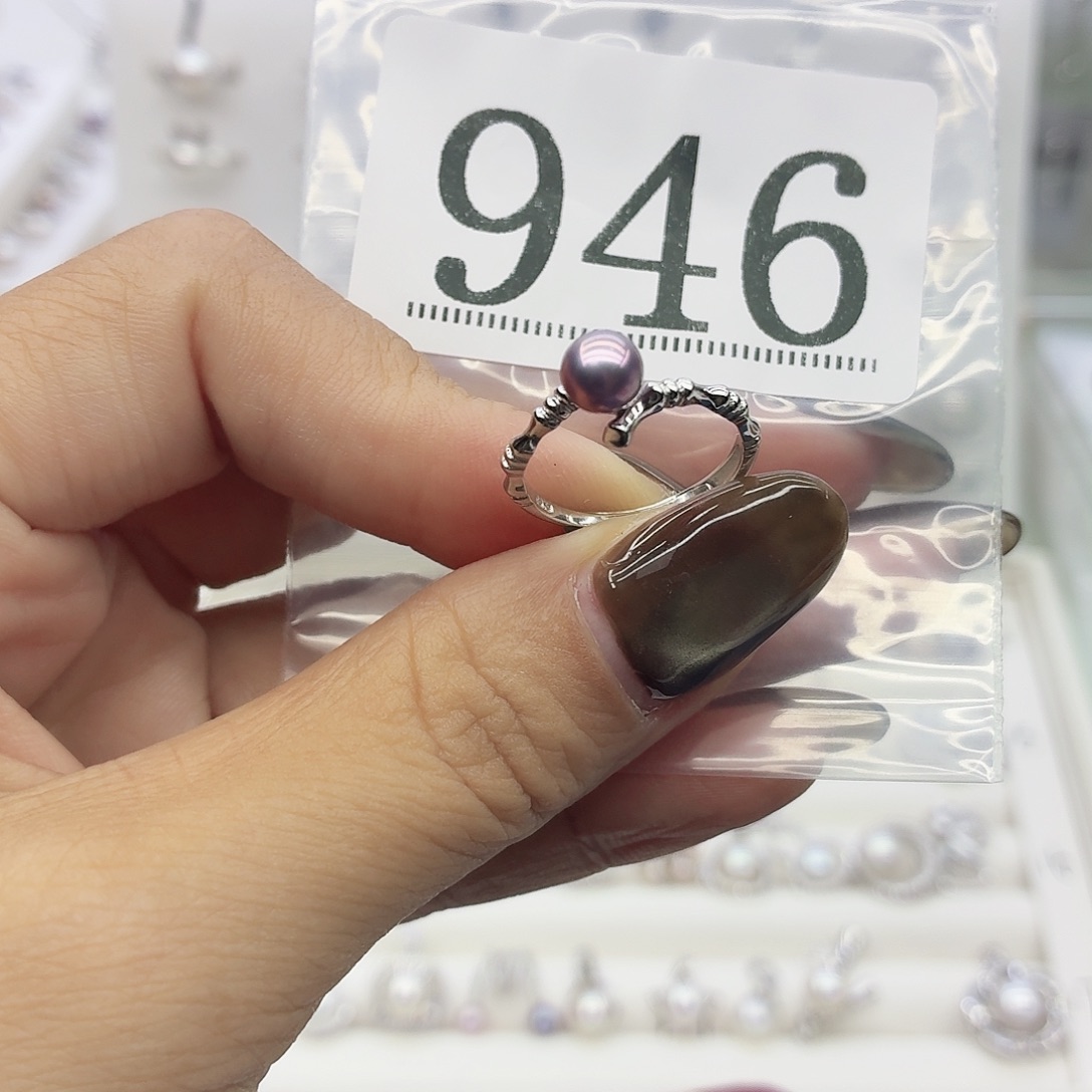 肖***ꮤ珠宝奇石银S925镶嵌淡水珍珠946