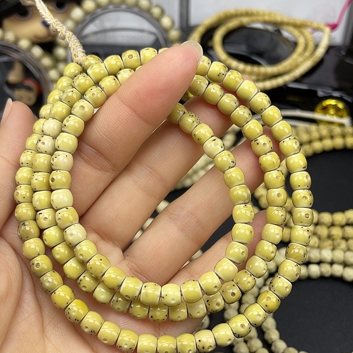 星月菩提吊坠半壁花鼓108