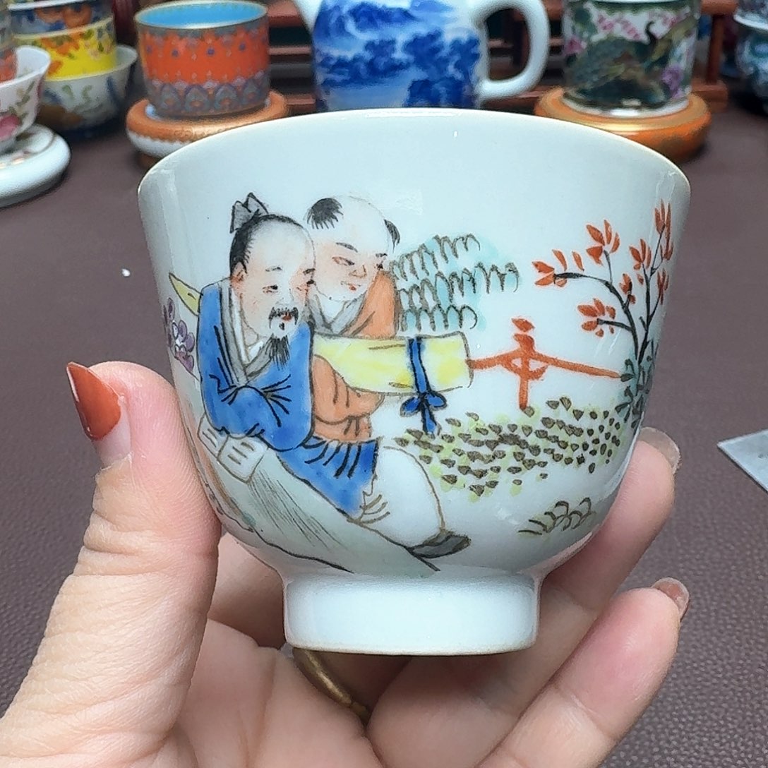 瓷片景德镇仿古手工制作精品展示