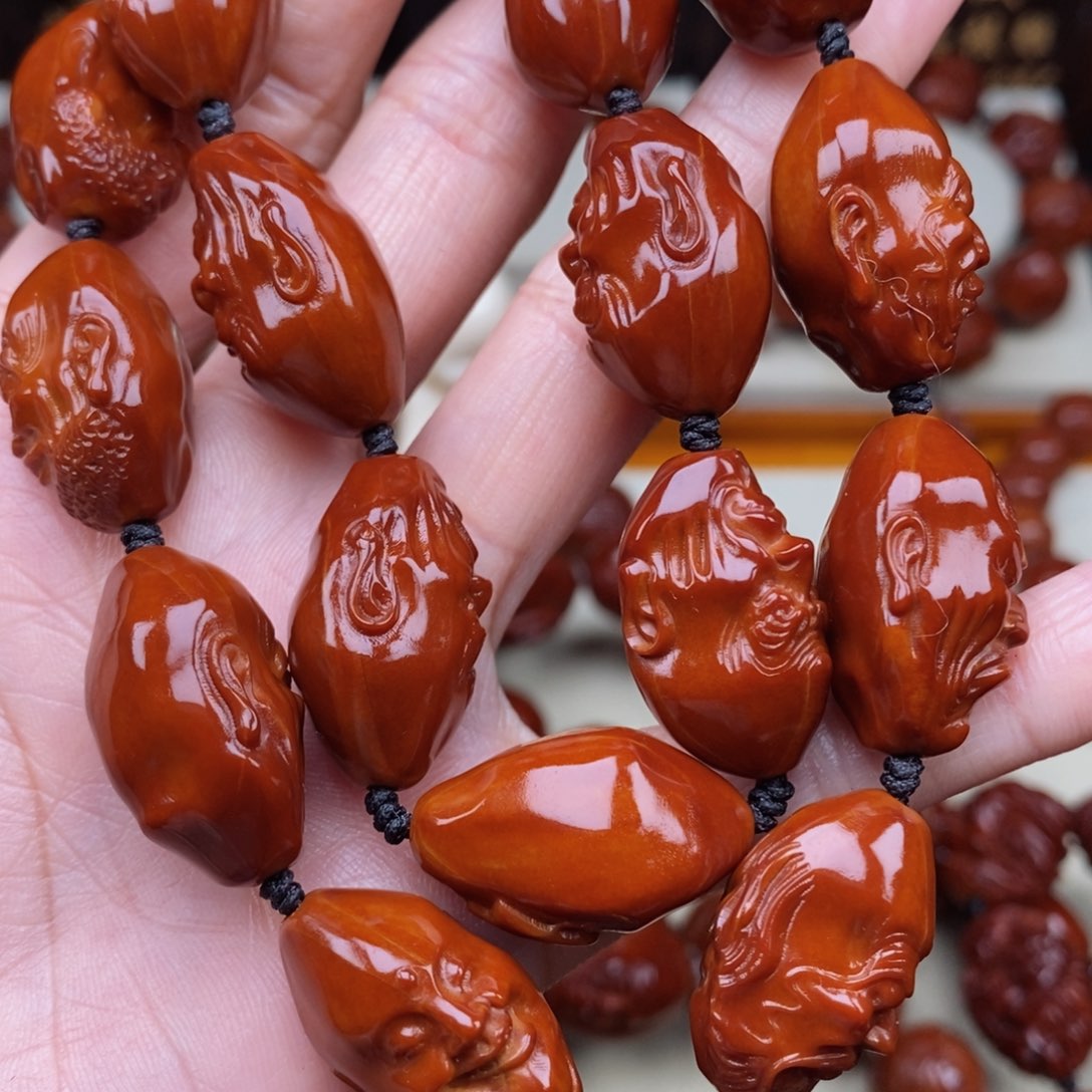 橄榄核吊坠琪***家十八罗汉