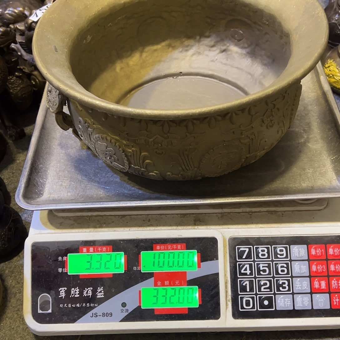 顺***水黄铜摆件，文房摆件