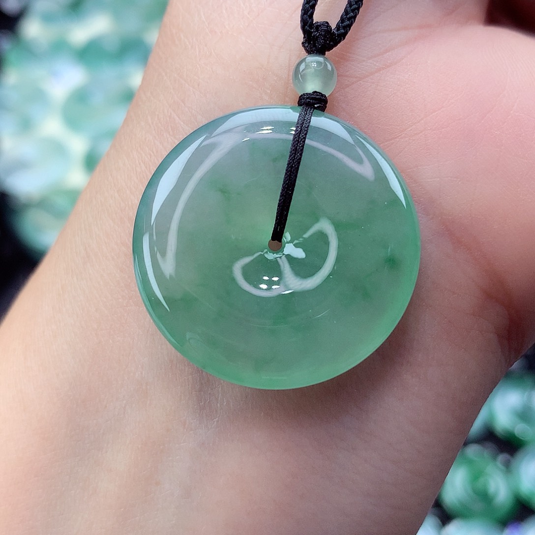 翡翠未镶嵌颈饰编号16尺寸28.2-5.8