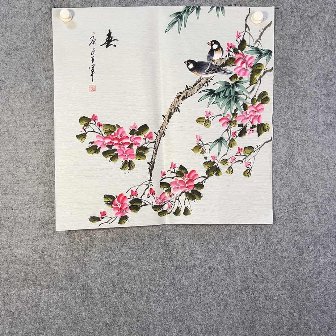 国画567 花鸟在此处飞翔也不太