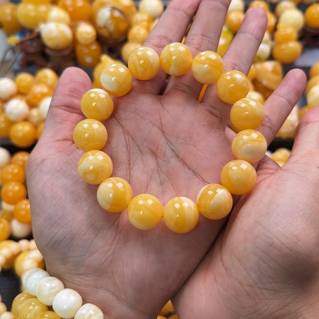 琥珀未镶嵌珠宝奇石16mm同料