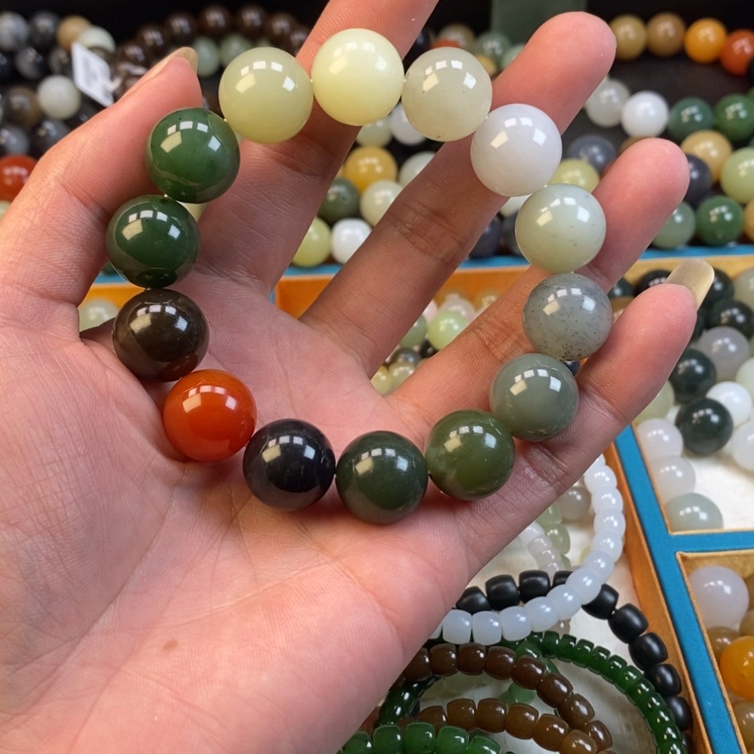 和田玉多宝手串未镶嵌卡16福利多宝