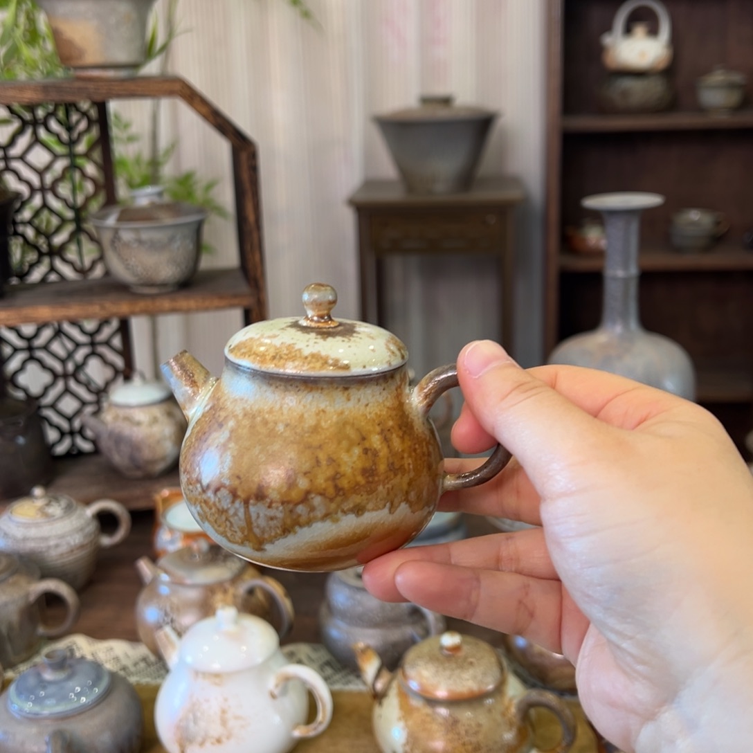 12中白梨壶福利柴烧