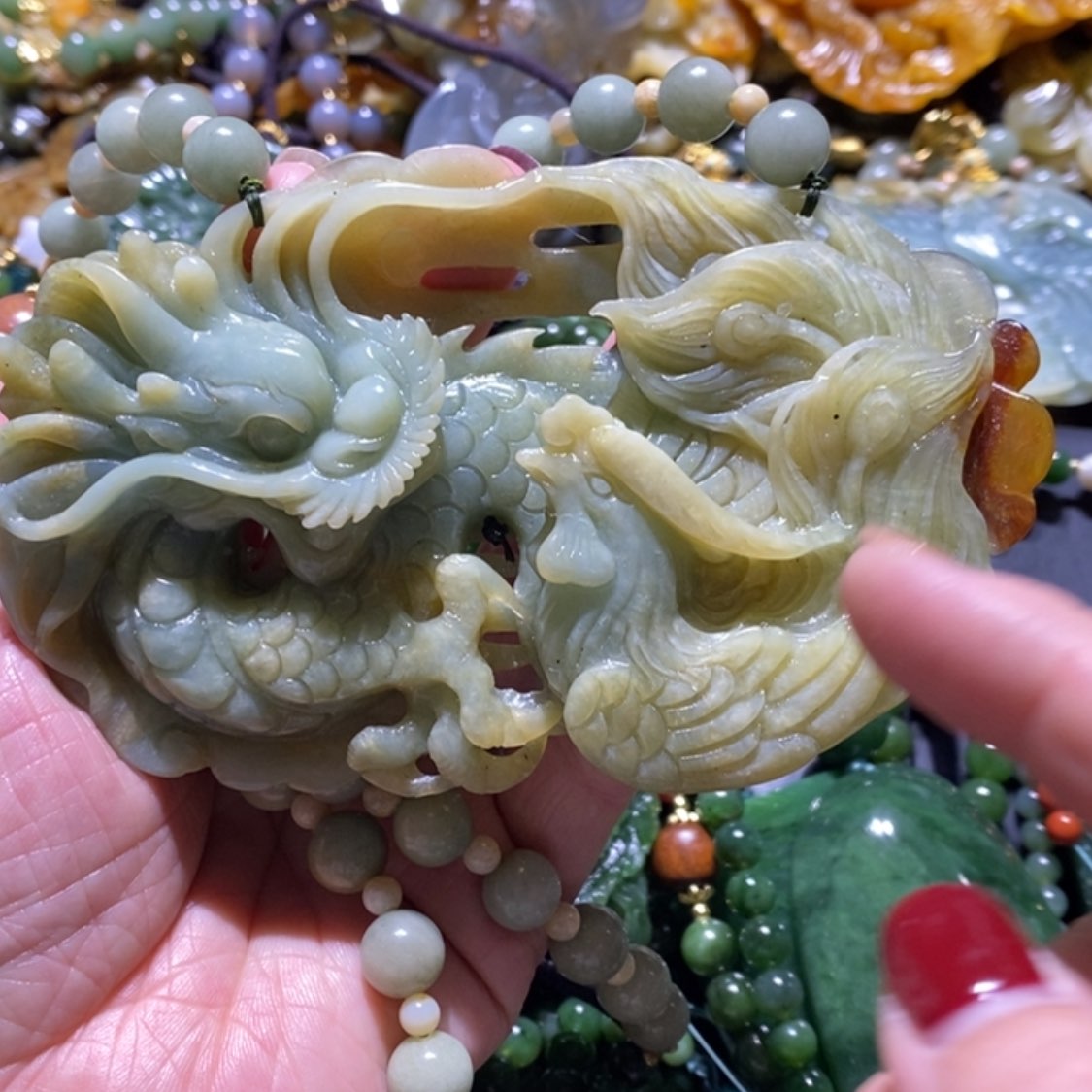 【闪购商品】岫玉毛衣链未镶嵌