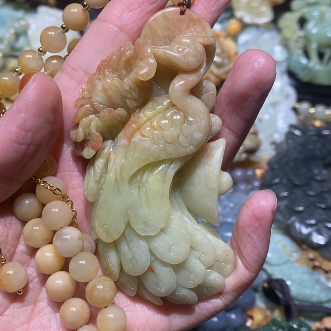 【闪购商品】岫玉毛衣链未镶嵌