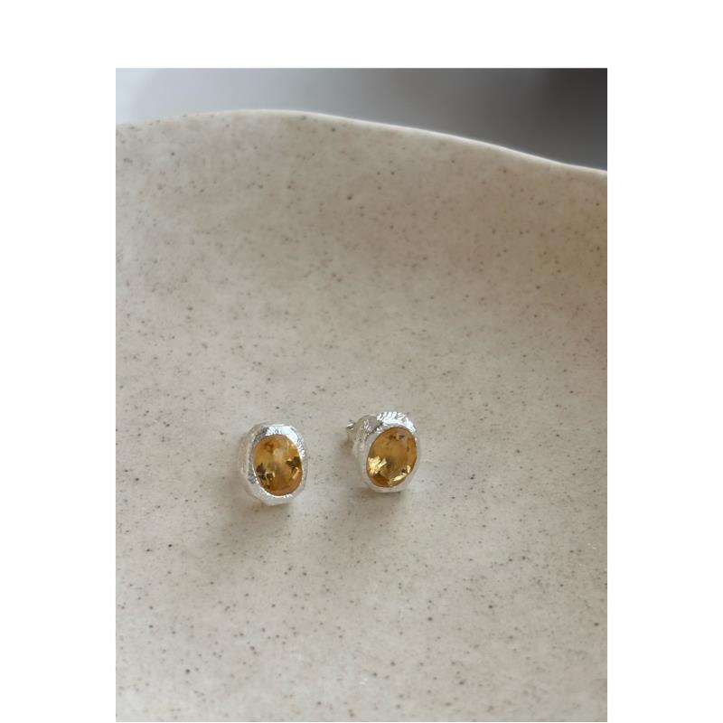 925银耳饰 【飞黄腾达 耳钉 】 知性气质大方 简约高级百搭精致E024