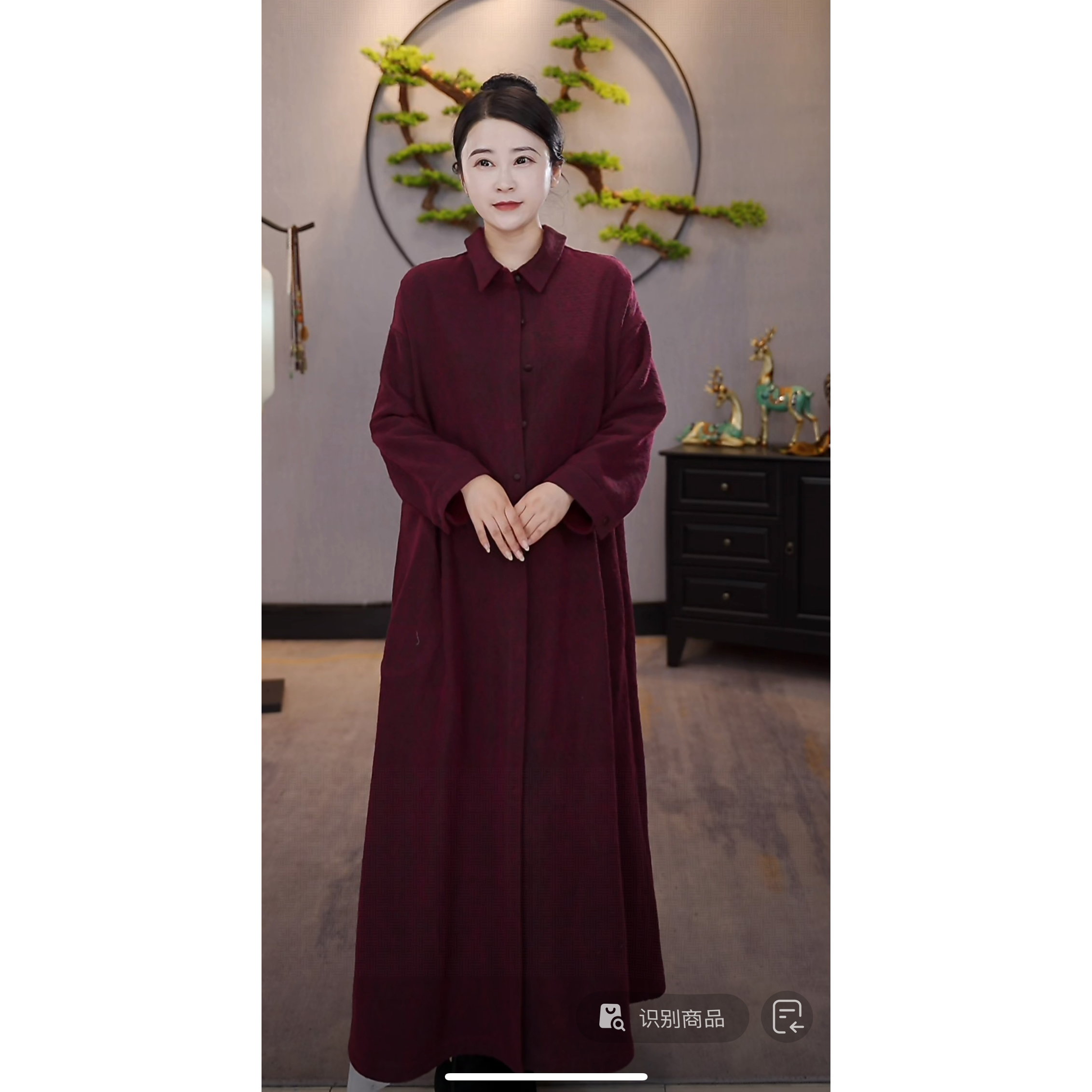 【千奈莉 一衣四穿 】100姆米柞蚕丝时尚设计师大牌风衣YJ282