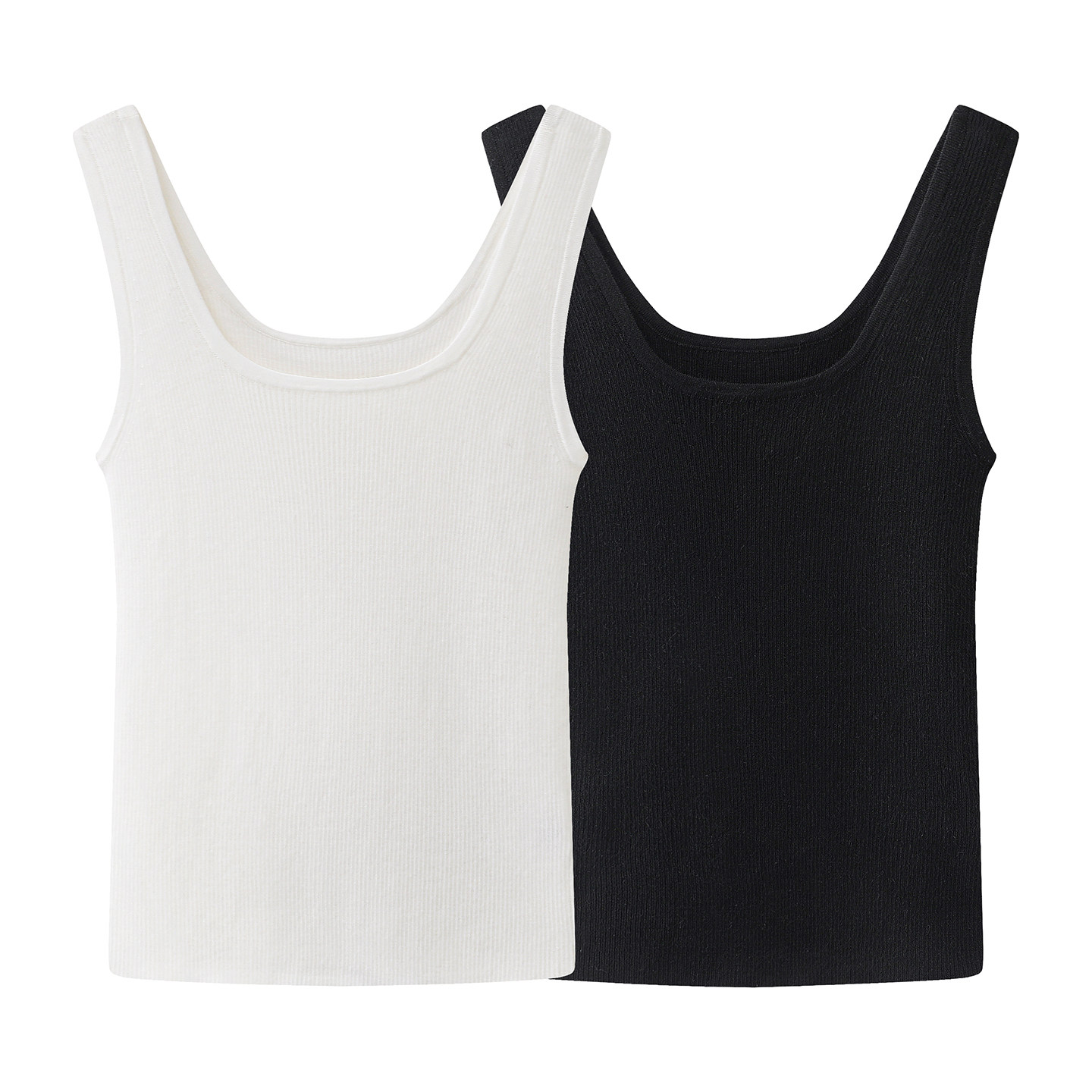 艾家商场同款2026春新款修身U领针织背心吊带显瘦简约内搭801211