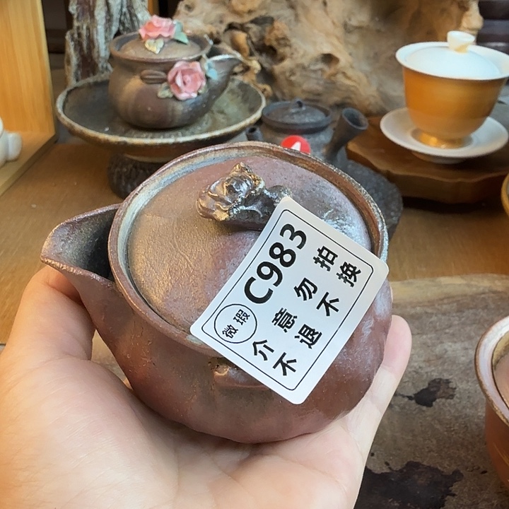 茶壶绿泥柴烧福利心哦多多