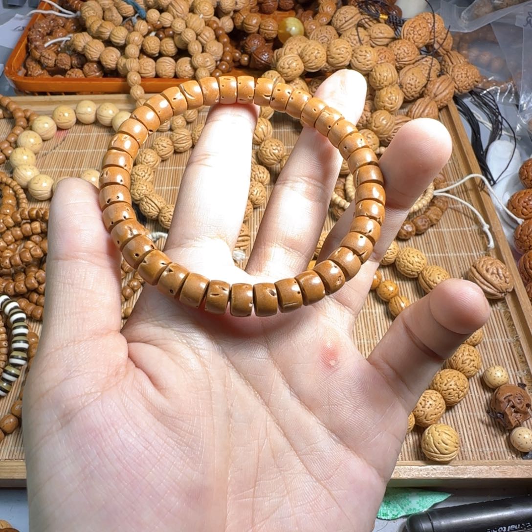 核桃手串/手链盘锦红皮