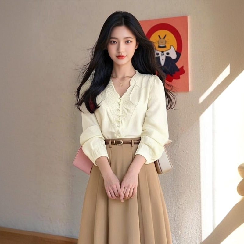 爆款气质上下衣老钱风松弛感女装贵气