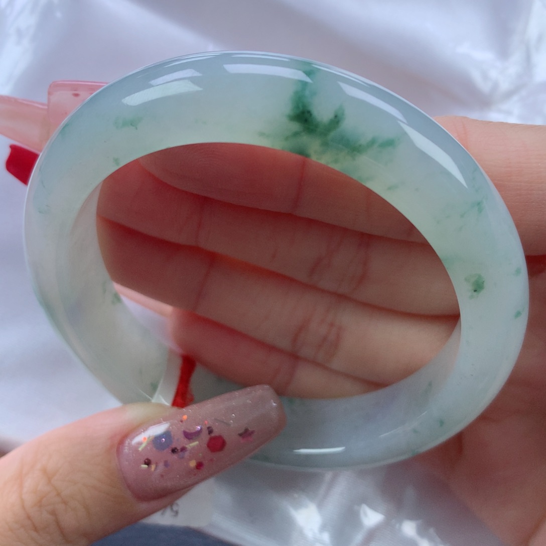 翡翠手镯未镶嵌54.3正圈