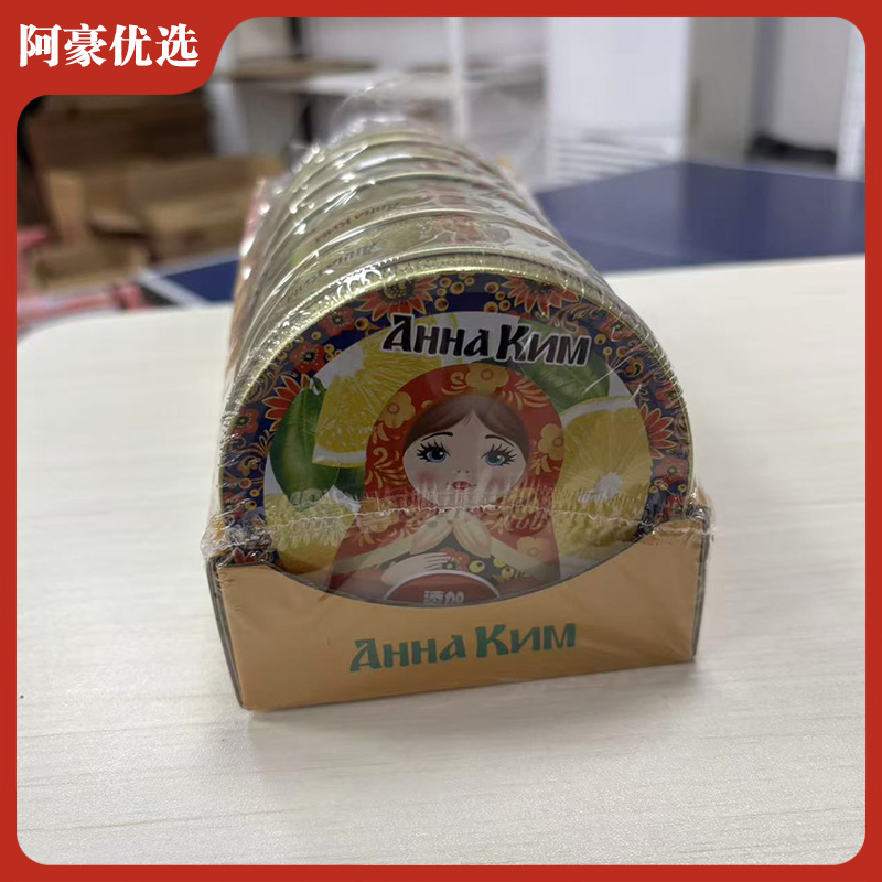 E国-套娃铁盒维生素VC水果硬糖（柠檬味）