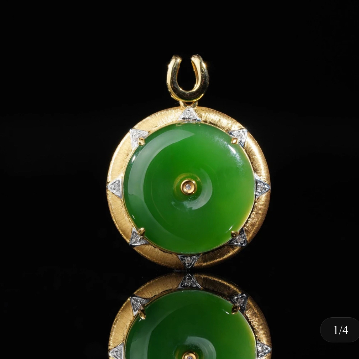 【华林同庆】高品和田玉平安扣吊坠 不含链 H44