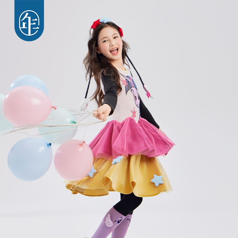 【小马宝莉公主裙】小马宝莉联名年衣童装公主裙25秋冬新款可爱卡通