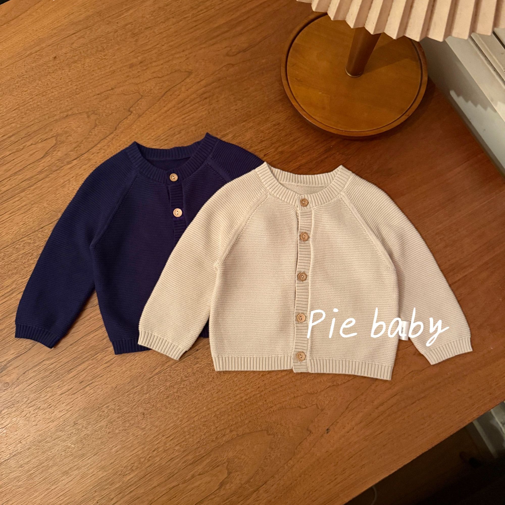 Pie baby-秋冬宝宝针织开衫纯棉ins北欧风外套婴幼儿毛衣洋气百搭