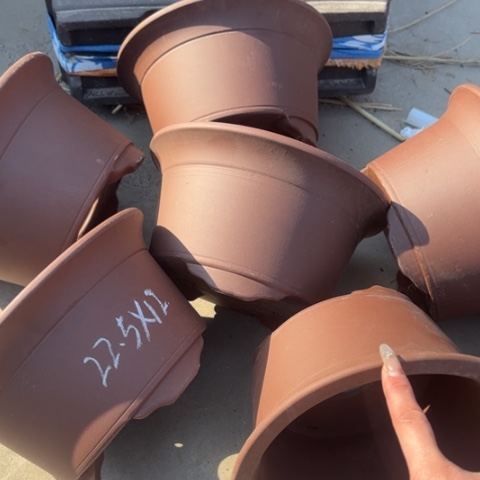 紫砂花盆100-6。22.5-12