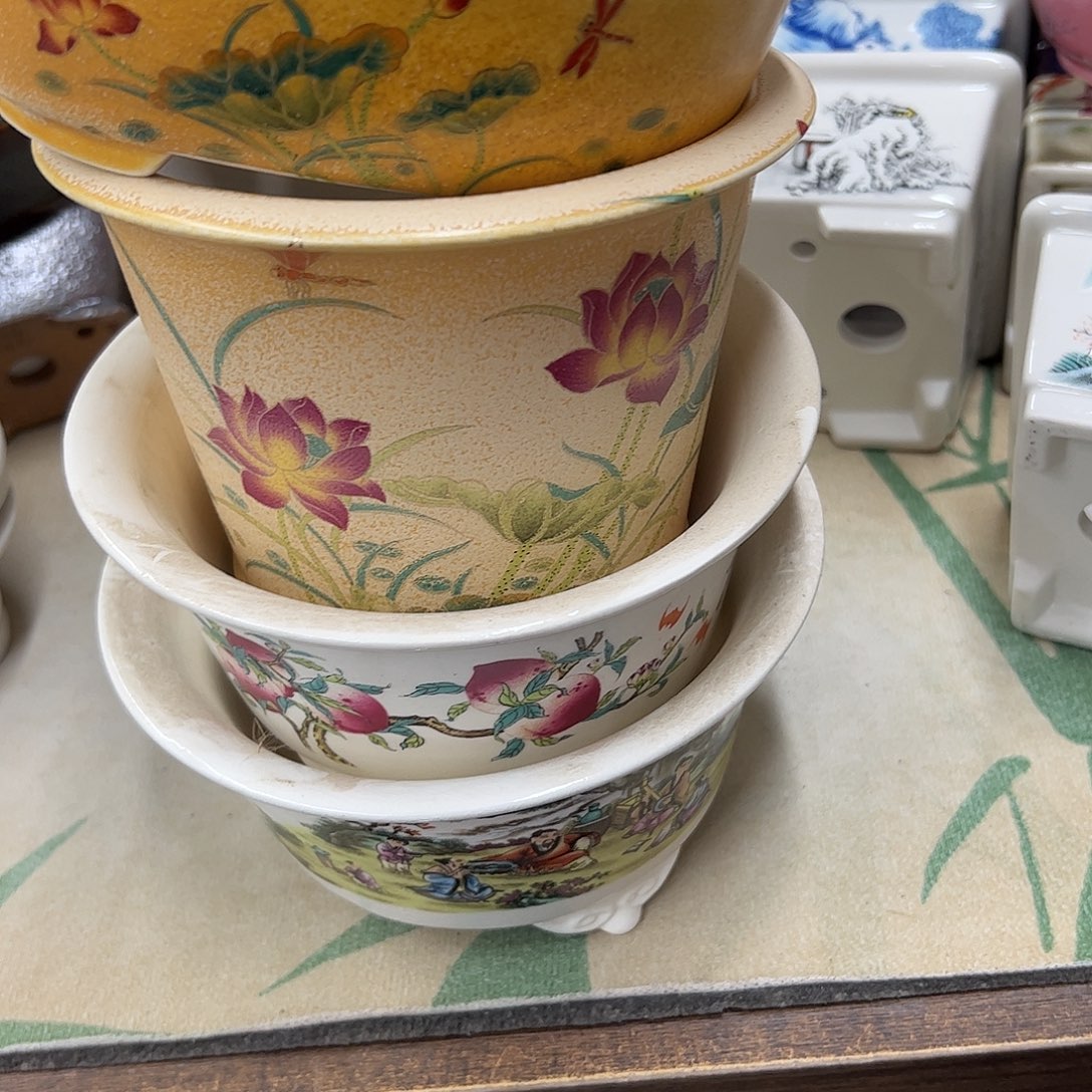 花盆紫砂737号瑕疵4个口不正气泡处理介意勿拍