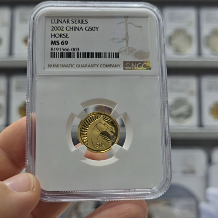 纯金2002年本金马NGC69有证无盒