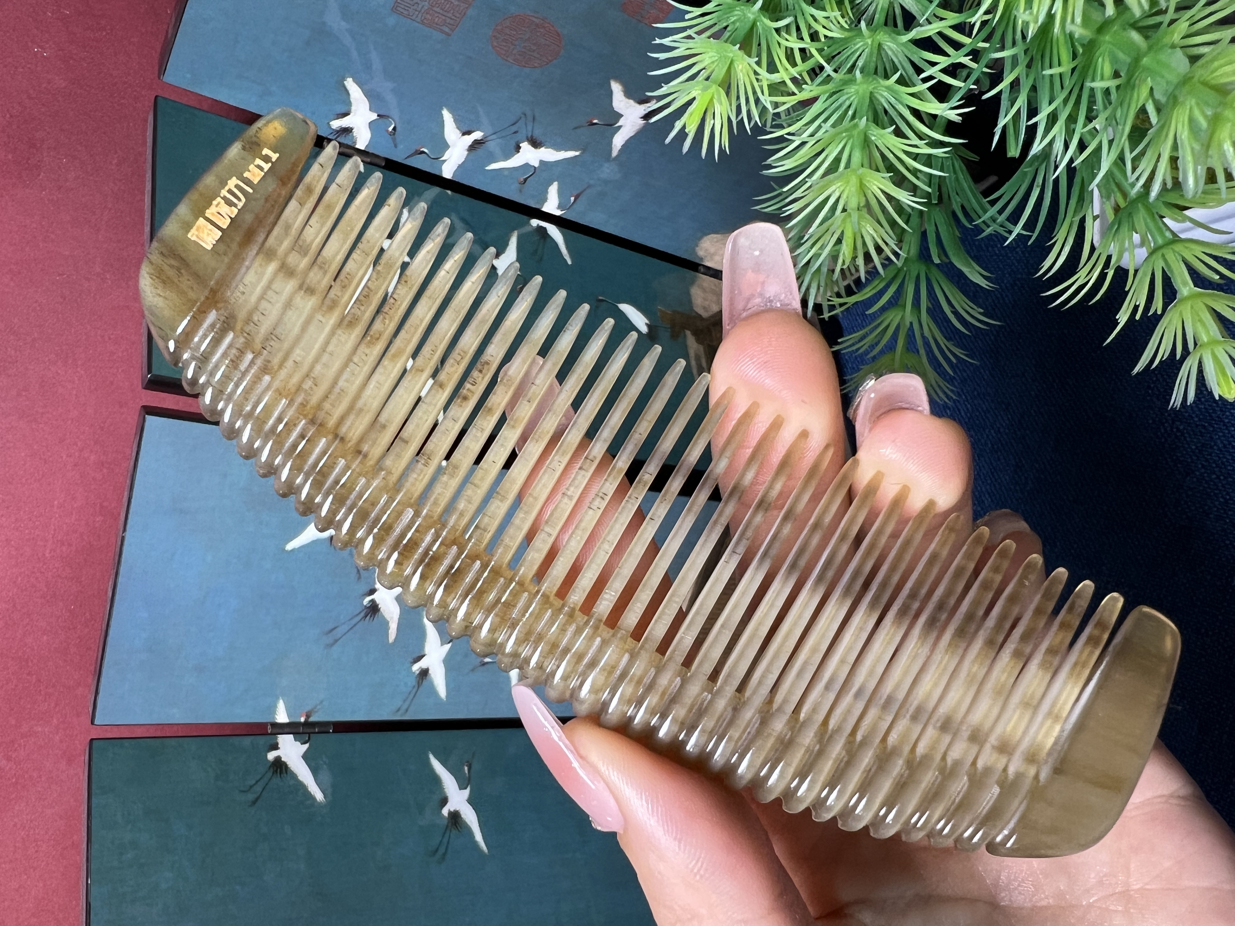 板娘专享 牦牛拉背满月梳-602