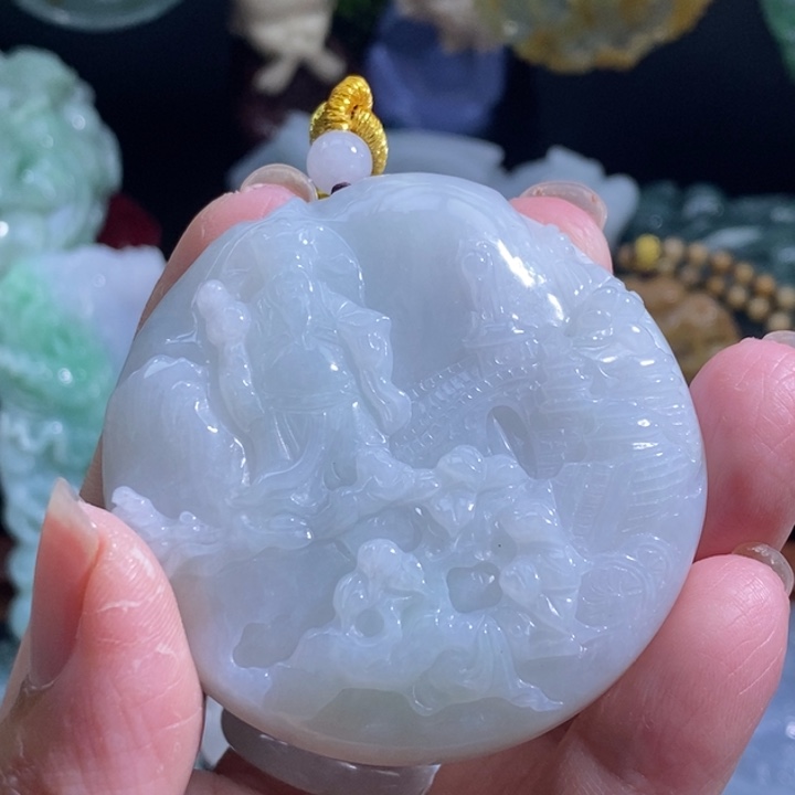 【闪购商品】颈饰未镶嵌翡翠财神