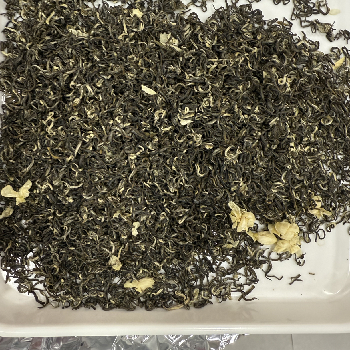 新茶上市茉莉玉芽飘雪6窨一芽一叶浓香耐泡口感好的茶叶