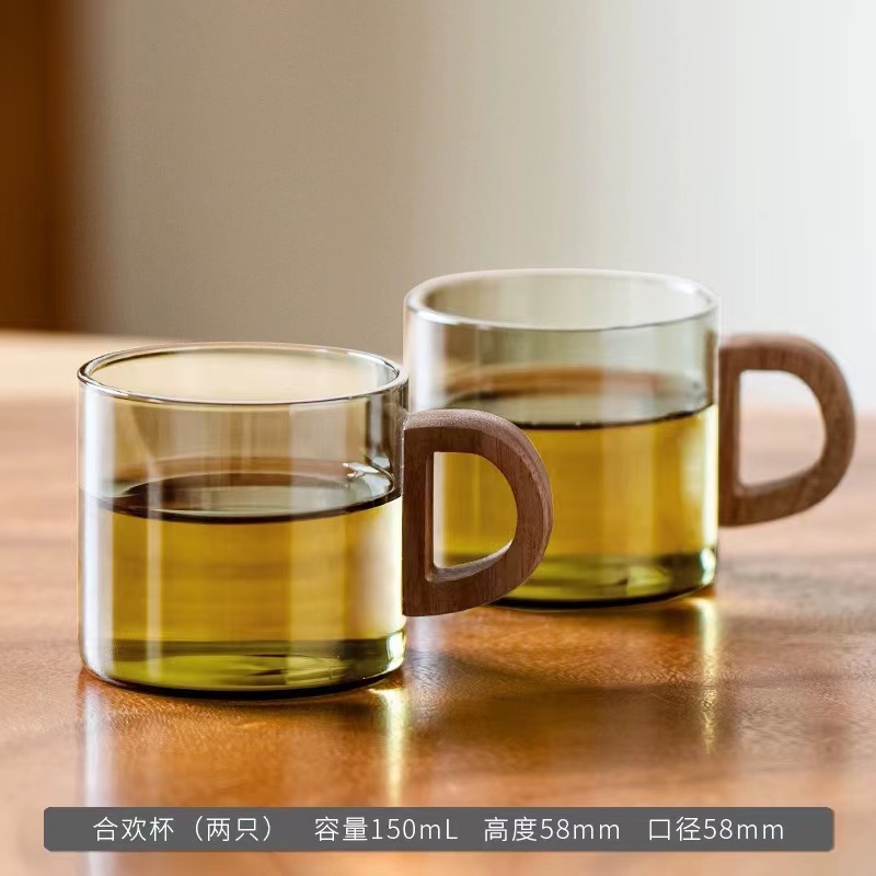 高硼硅耐热玻璃茶杯品茗杯家用泡茶防烫功夫茶具喝茶杯透明水杯