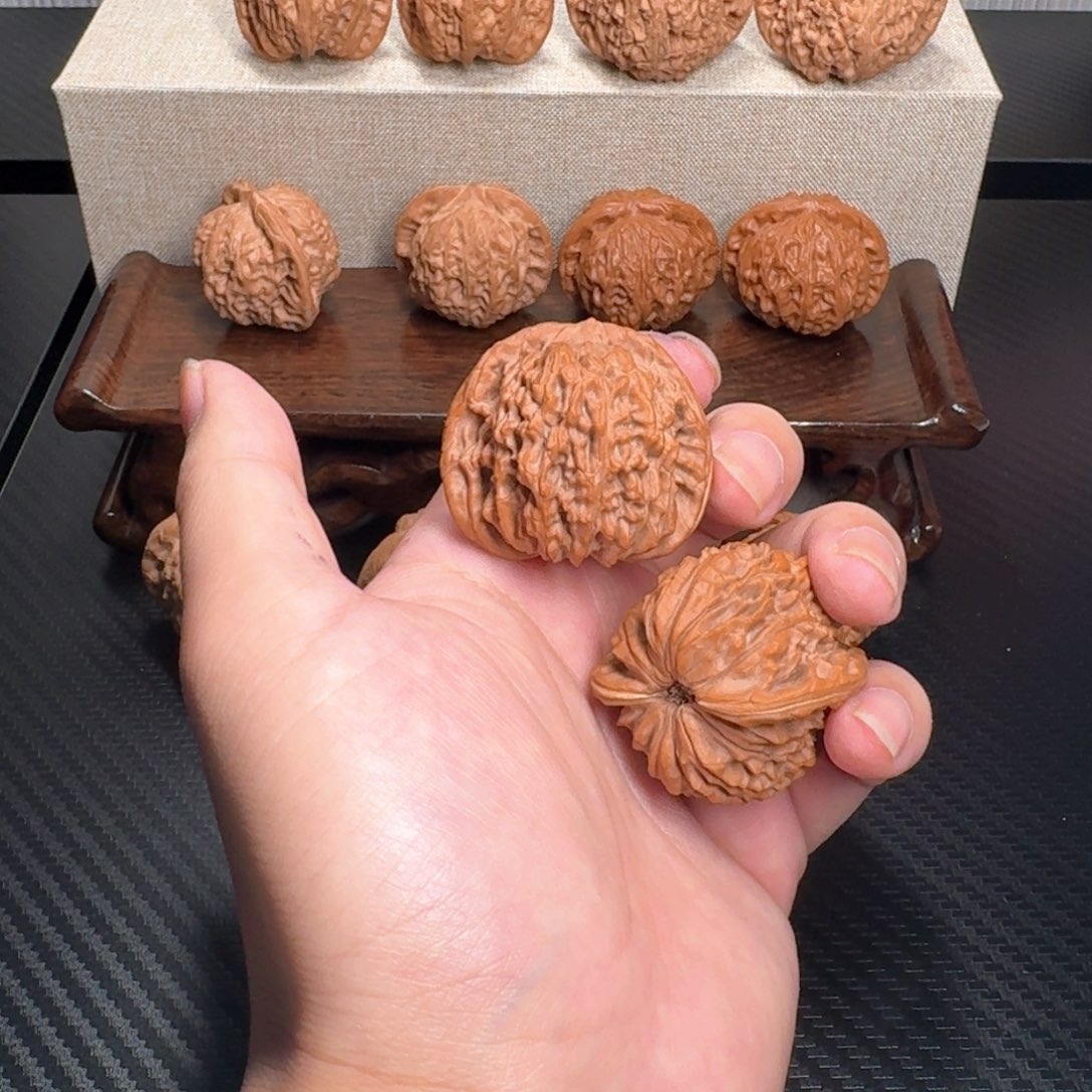 从***花把件文玩核桃42四座楼全品