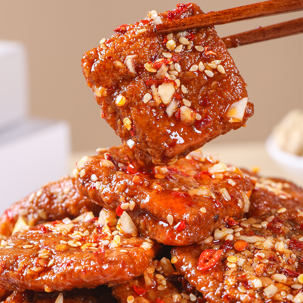 【虎皮豆腐】爆汁虎皮豆干零食香辣手撕素肉解馋小零食休闲解馋零食
