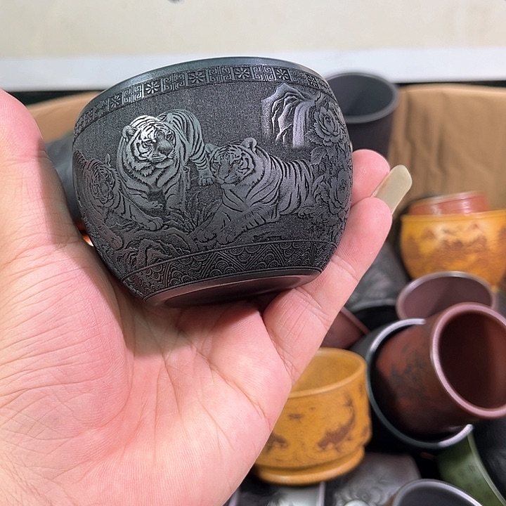茶杯紫砂全手工紫砂主人杯