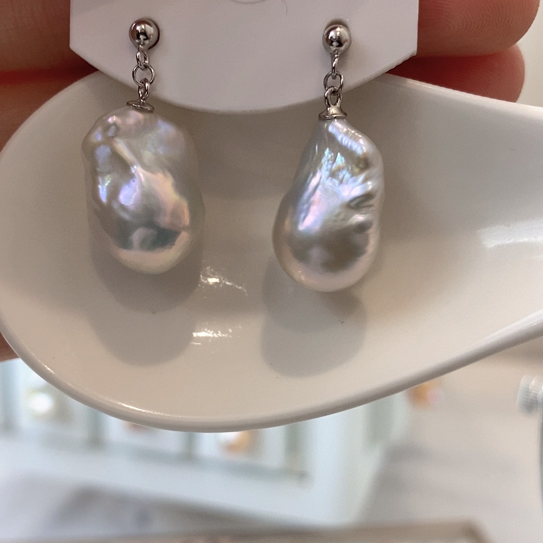 淡水珍珠颈饰银S925镶嵌静**兰