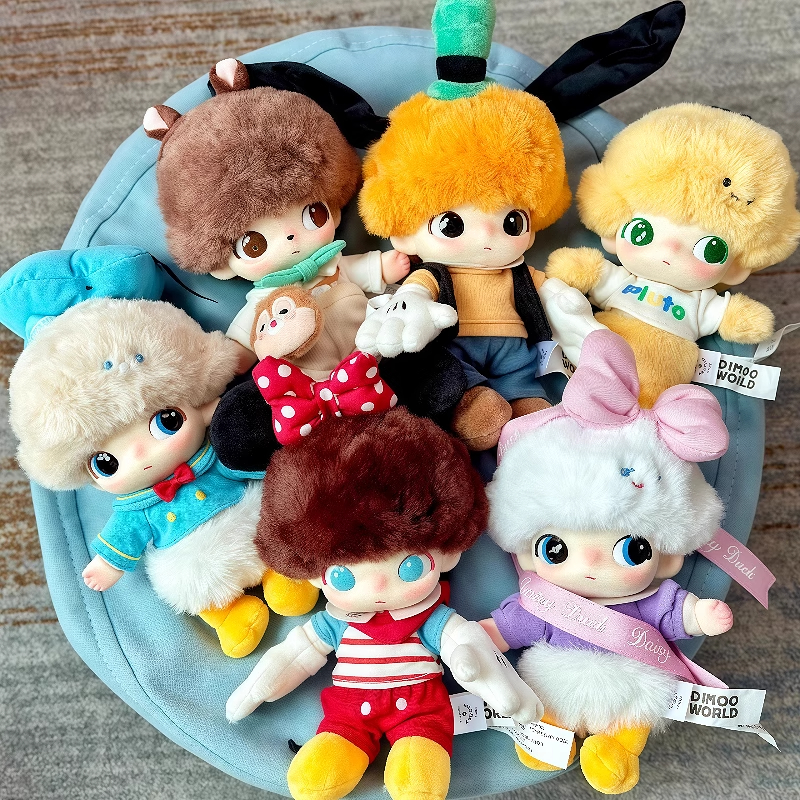 【拆盒】dimoo系列搪胶毛绒盲盒潮玩